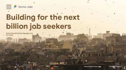 Jobs for Urban Informal Workers: Insight from Google’s Kormo Jobs