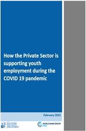 Brief note How private sector companies are supporting youth employment during COVID