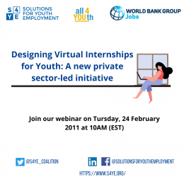 Webinar - Designing Virtual Internships for Youth: A new private sector-led initiative 